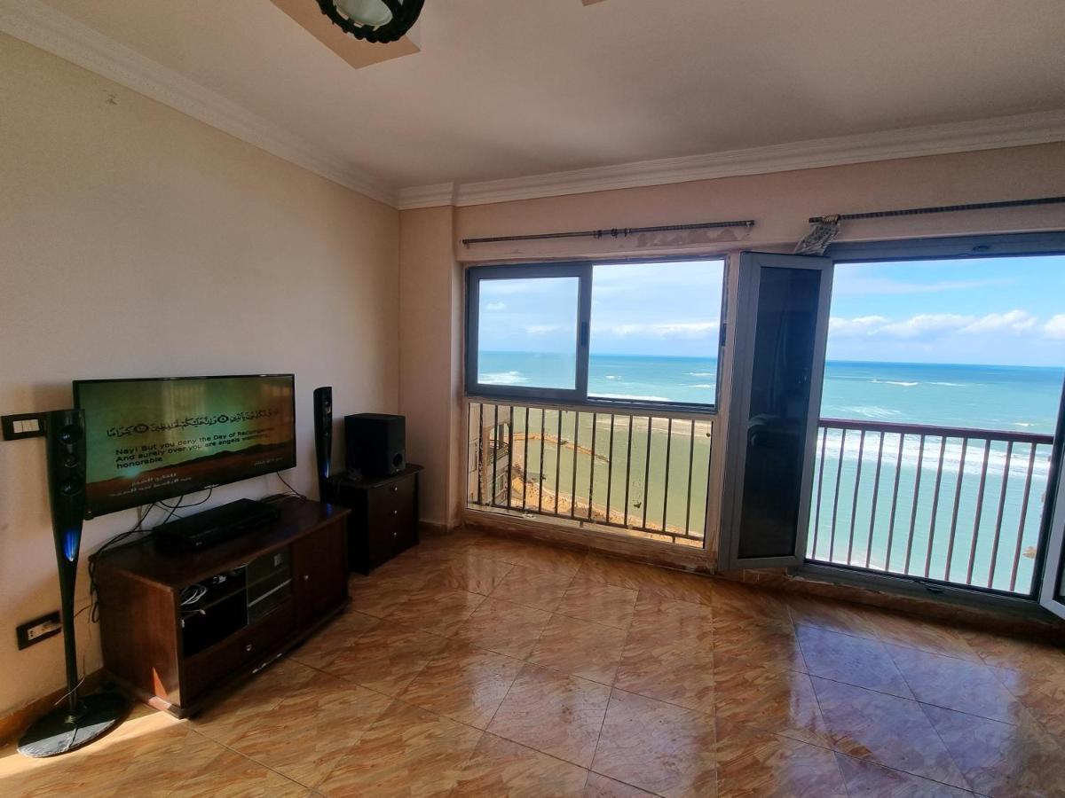 Panoramic Sea View Zamzm Flat Miami Family زمزم بانورما بشاطئ ميامي - الاسكندرية صف اول مباشر علي بحر - عائلات فقط Apartmán Alexandrie